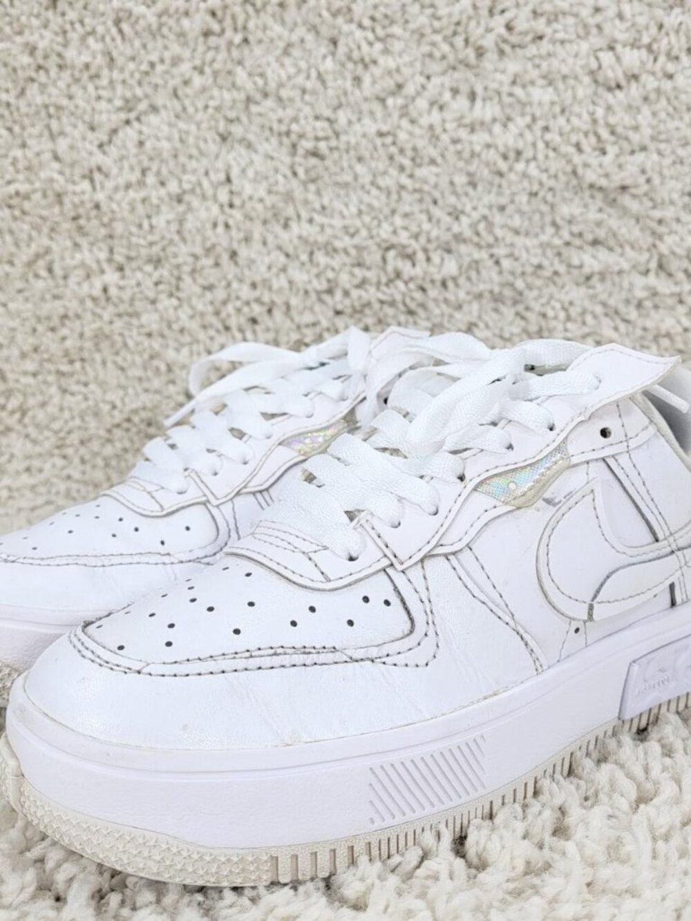 Nike Air Force 1 Low Fontanka Sneaker Shoes, Women's Sz 7.5, White, DQ5021-100